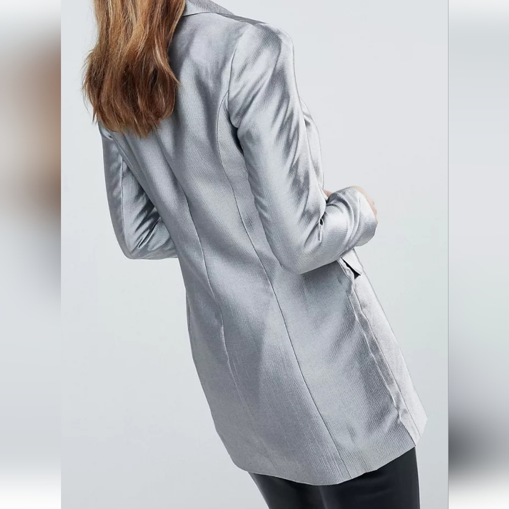 Metallic silver blazer - Picture 2 of 3